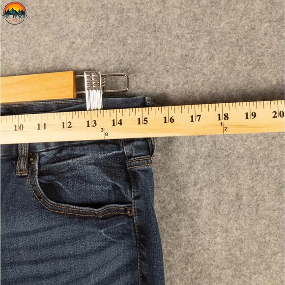 Aeropostale Curvy Jegging Denim Blue Cotton Blend Jeans High-Rise Women's Sz 12 - Picture 6 of 11